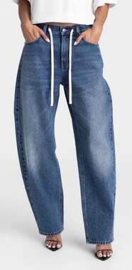 KBB by Kahlana Women's Mid-Rise Barrel Leg The Lynnox Jean
